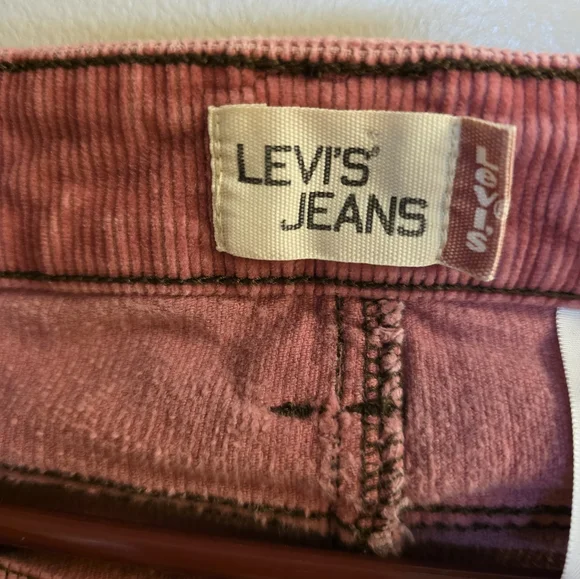 Levis Corduroy Rose Pink Skirt Juniors 7 School Fall - Picture 5 of 7